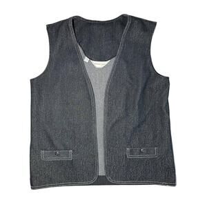 Vintage Donovan-Galvani Woman's Denim Vest Jacket Size XL?